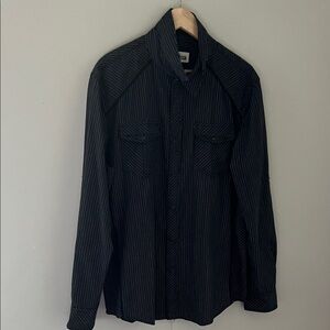 Distillery Black Striped Long Sleeve Shirt